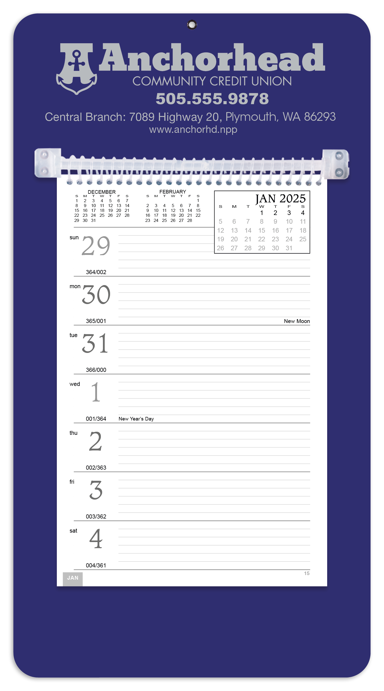 Triumph® Calendars Weekly Memo Calendar 5