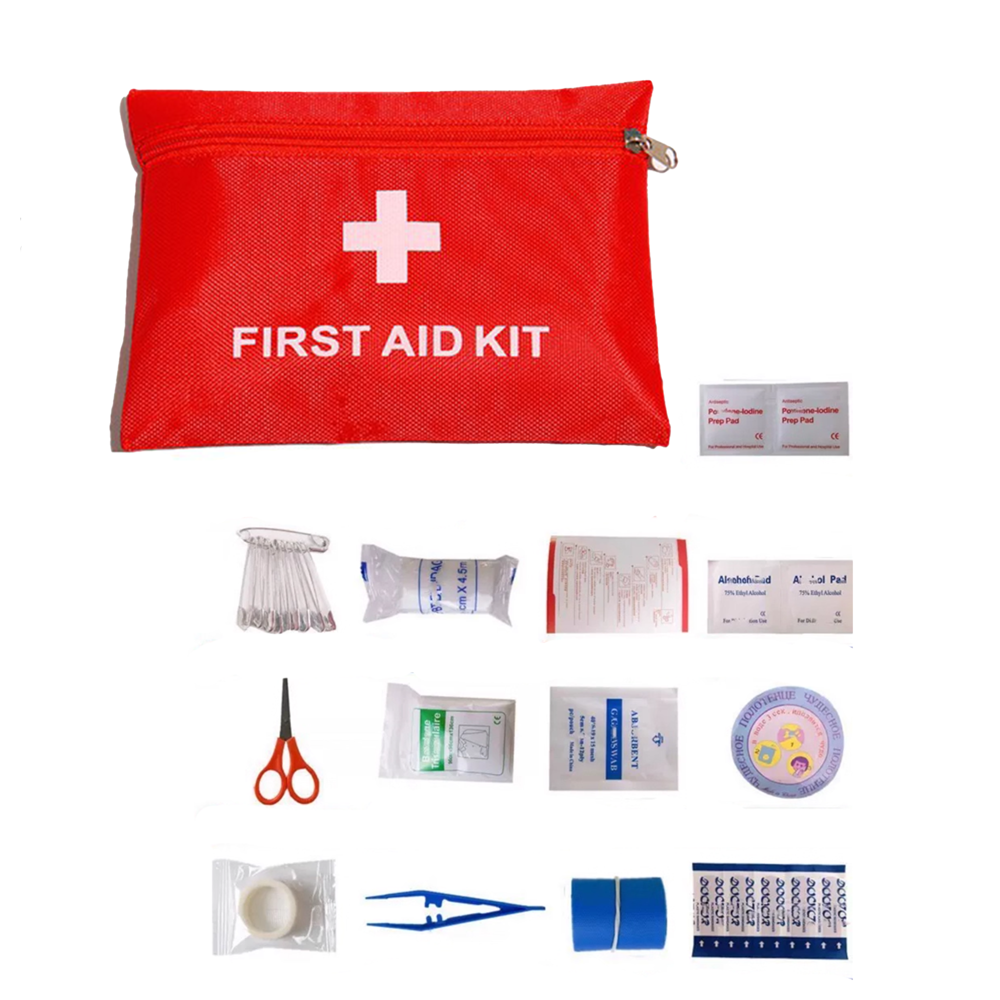 Travel camping outdoor portable compact first aid kit bag 1