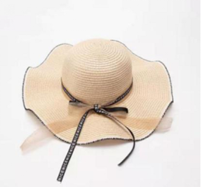 Female summer beach straw hat Korean 1