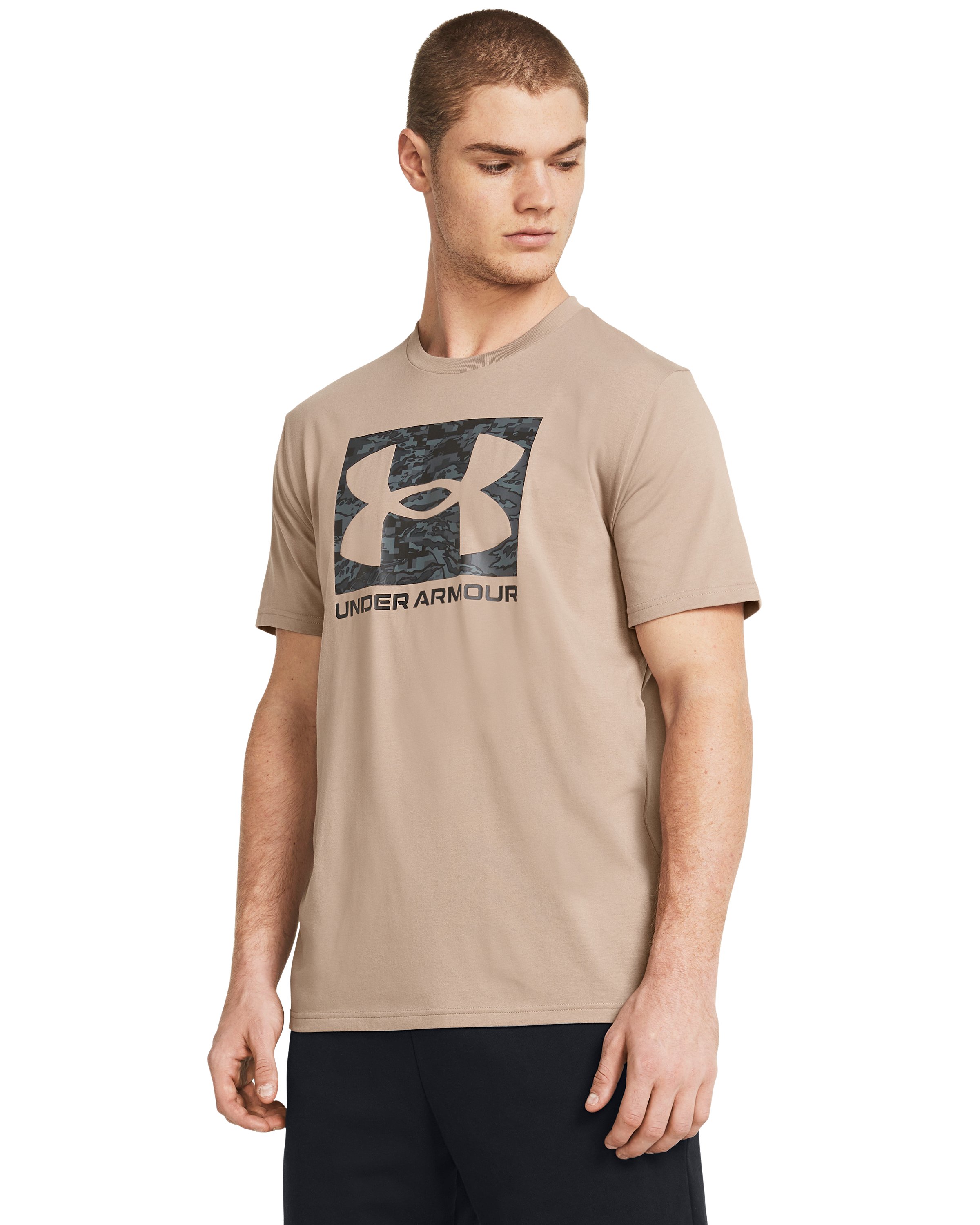 UA ABC Camo Boxed Logo Men's Short Sleeve 10