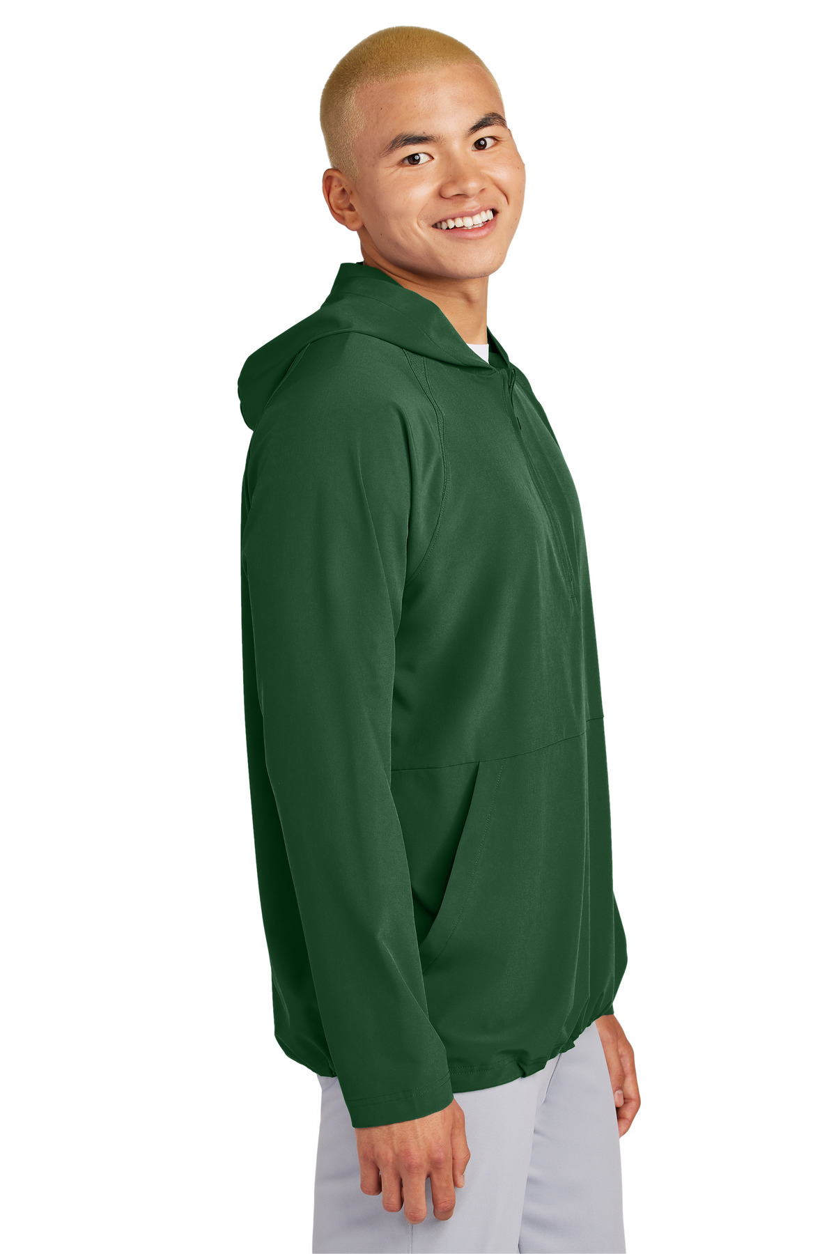 Sport-Tek Repeat 1/2-Zip Long Sleeve Hooded Jacket JST488 52
