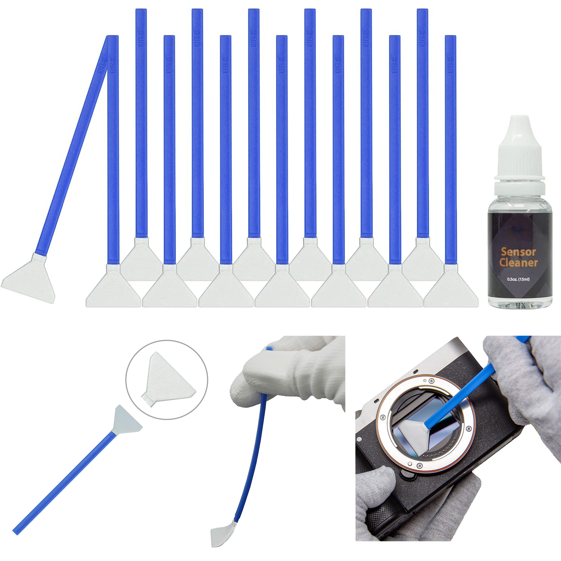 FFR24 Professional DSLR SLR Digital Camera CMOS and CCD Sensor Cleaning Swab Kits