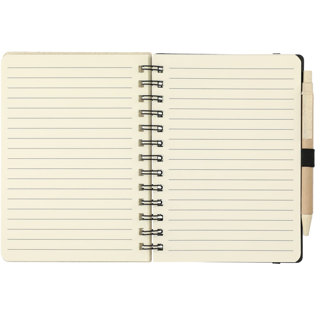FSC® Mix 5" x 7" Wheat Straw Notebook with Pen 47