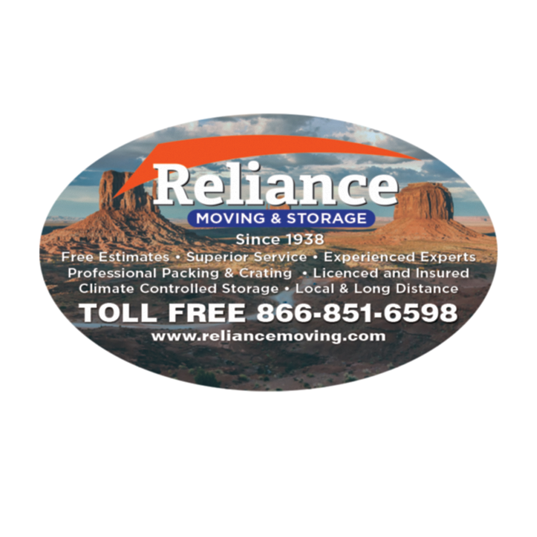 12" x 18" Oval Vehicle Magnet 1