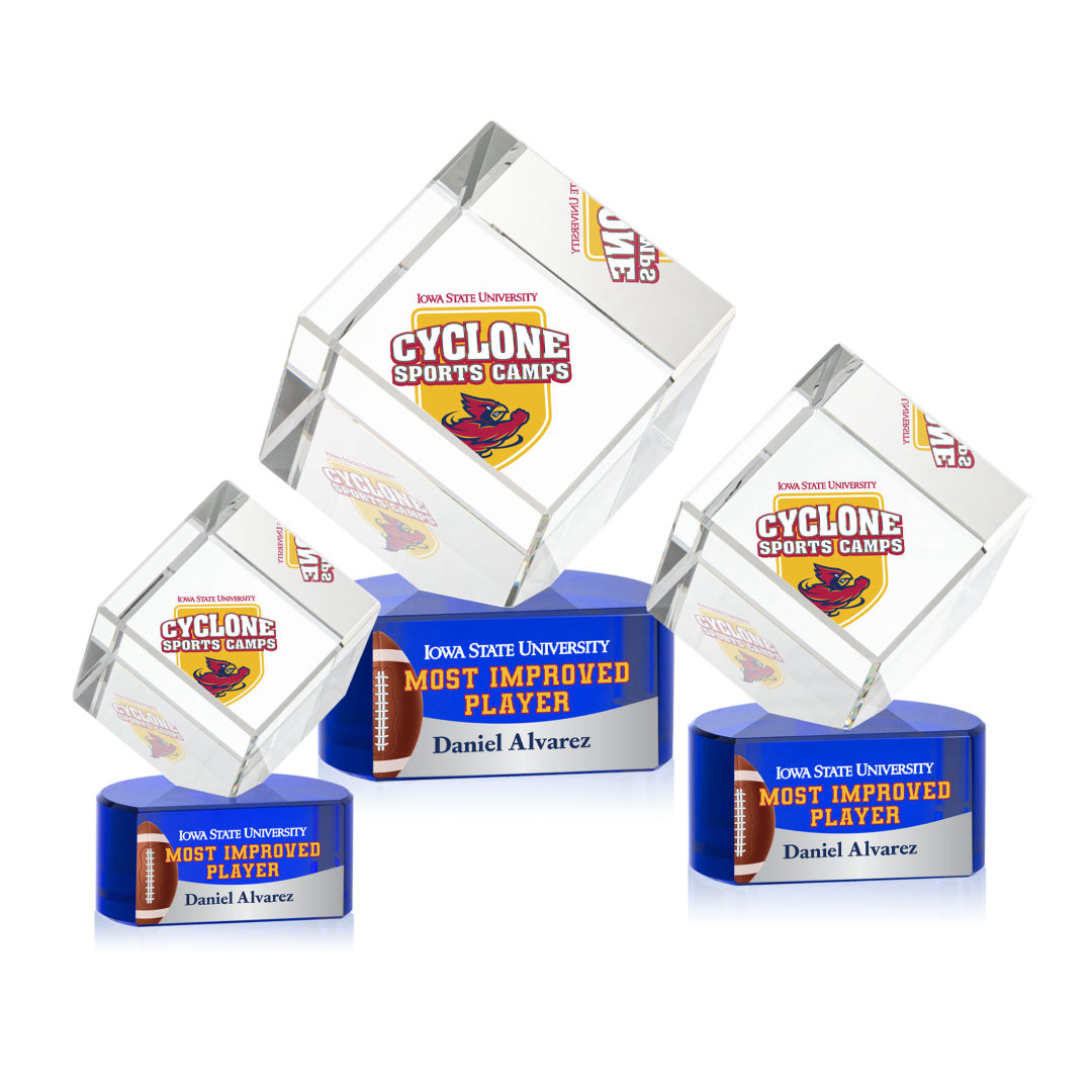 Burrill VividPrint™ Award on Paragon Base - Blue