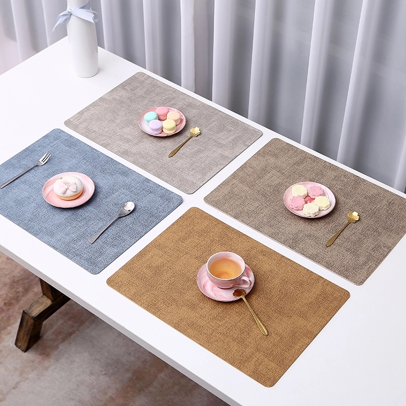 Promotional Custom Cloth Grain Leather Placemat 7