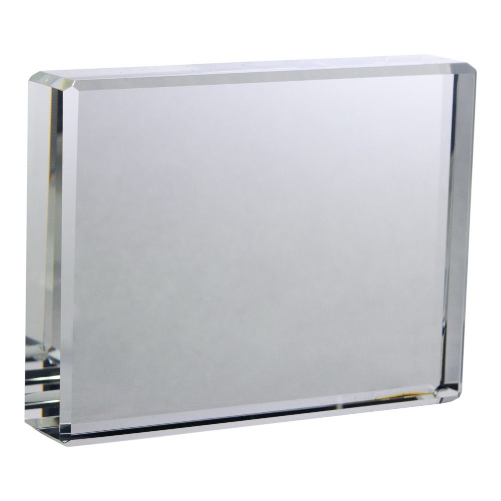4" Clear Crystal Desktop Award 4