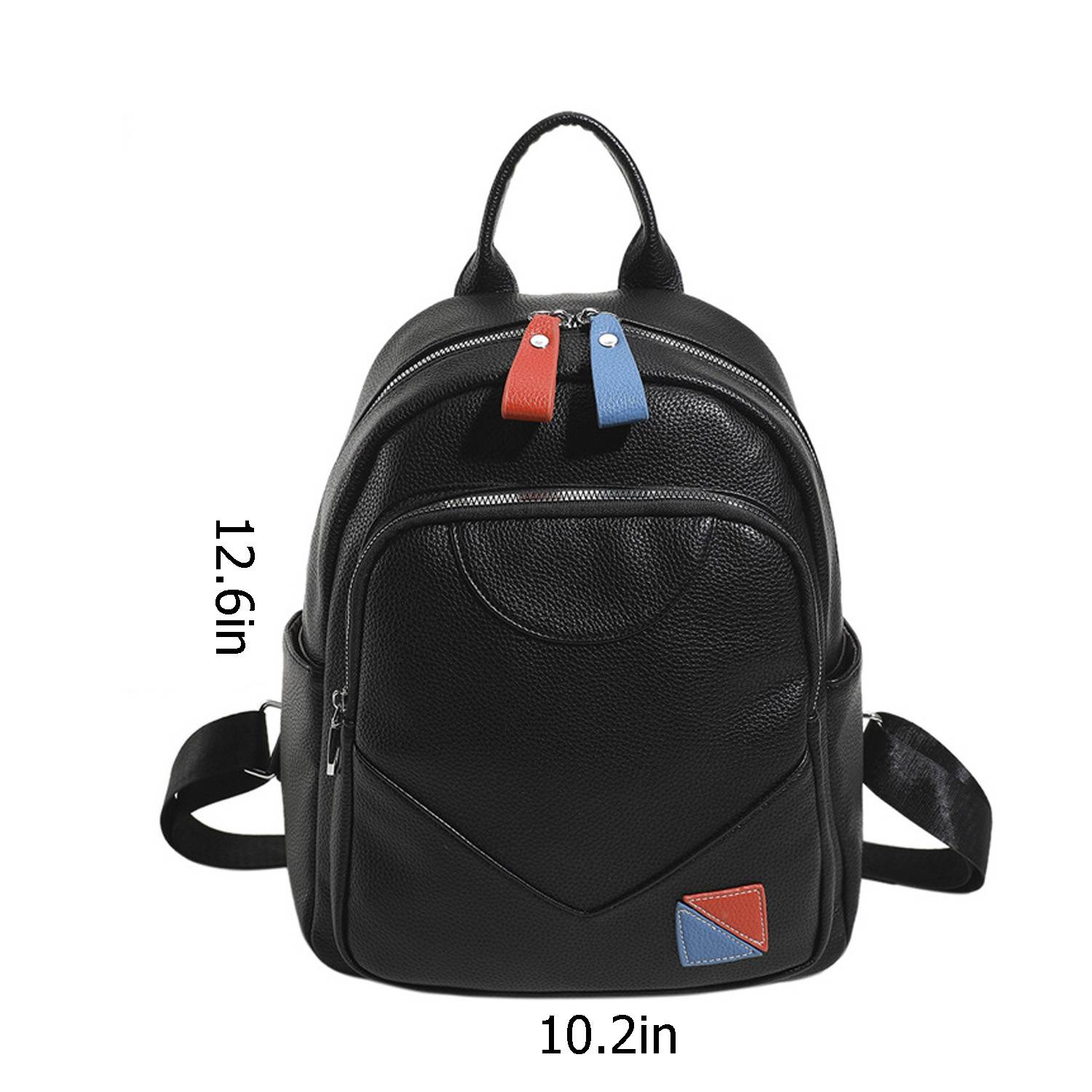 Durable and large capacity Pu leather backpack 5