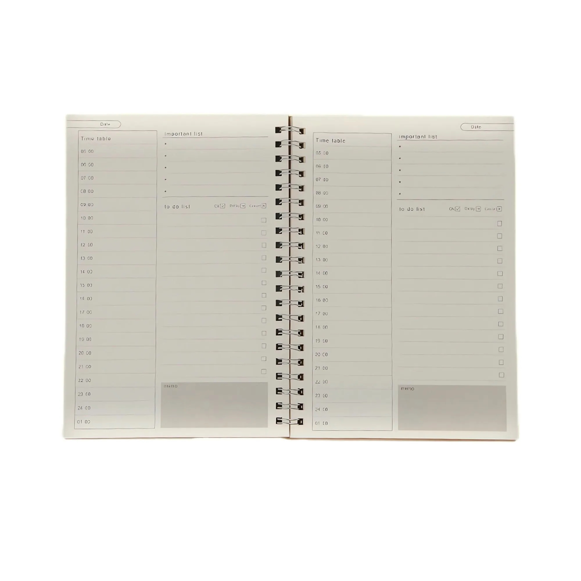 MOQ100  50 Pages Kraft To-do List Notebooks 3
