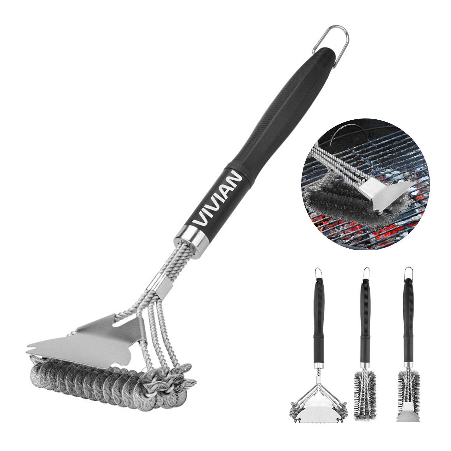 Stainless Steel Detachable Wire Brush 3