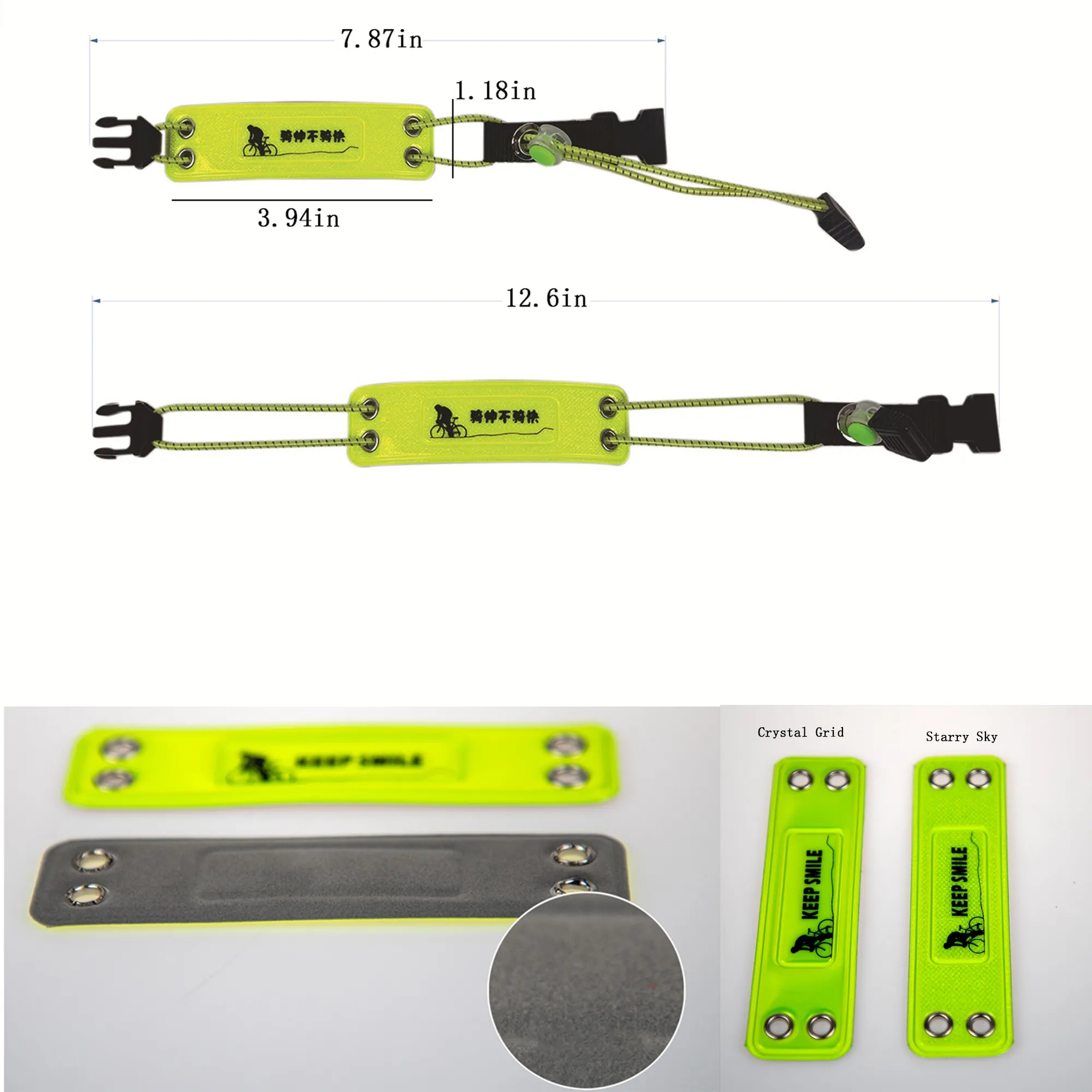 Custom Logo Reflective Armband - Cycling Leg Straps 2