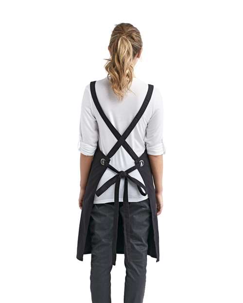 Cross Back Barista Bib Apron - RP129 7