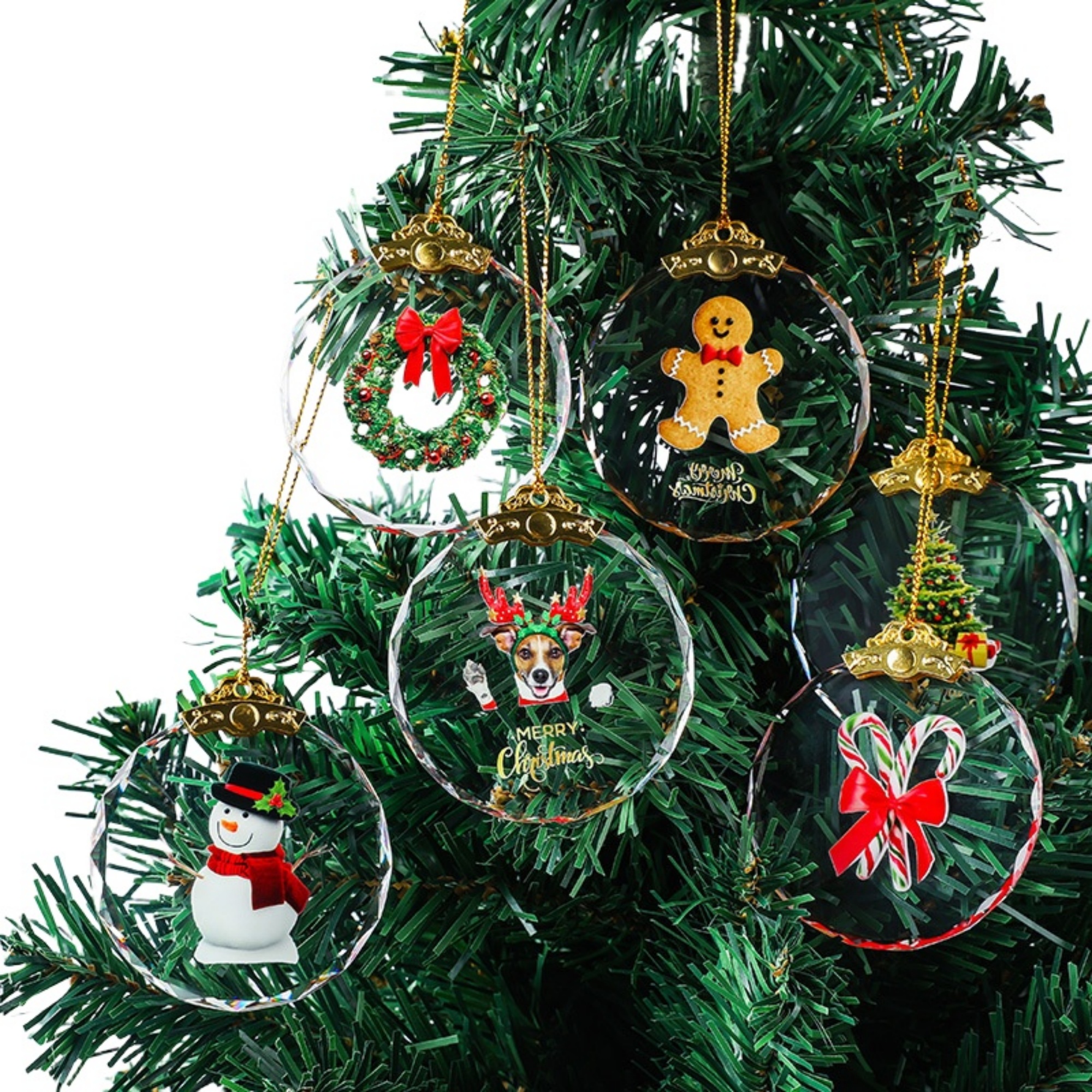 Christmas Crystal Tree Ornaments Decor 15