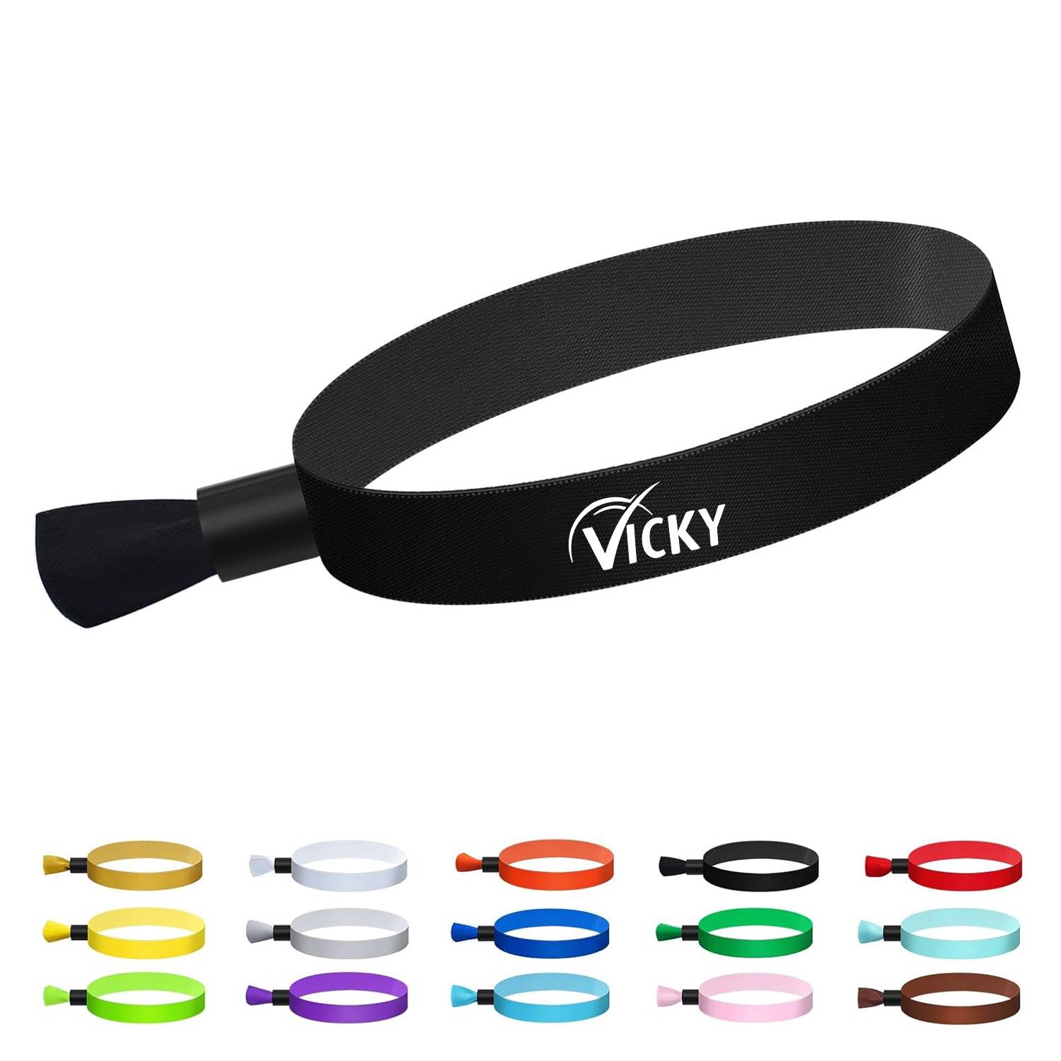 Fabric Wristband with Locking Ball 1