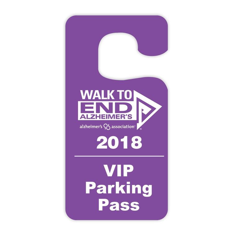 USA Made Laminated Parking Permit | Rear View Mirror Hanger - Rectangle (3.5x7") Rounded Corners 1