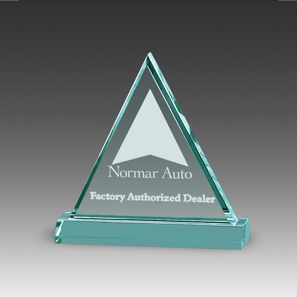 9" Corporate Beveled Triangle Award 1