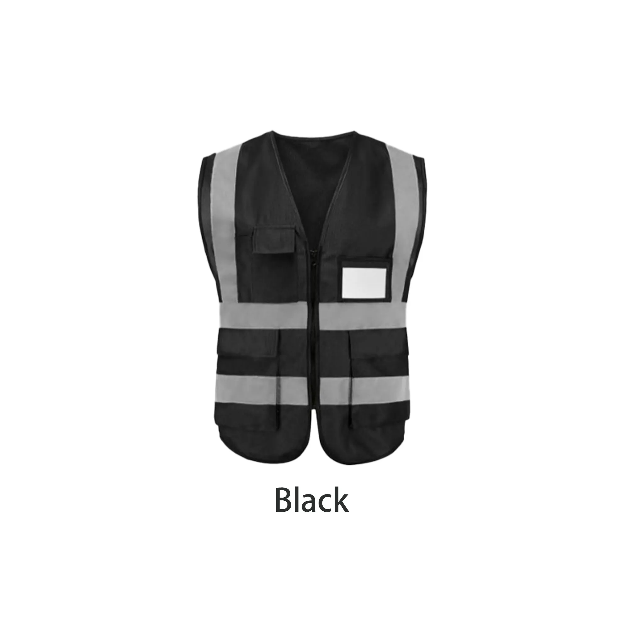 Multi-Pocket Safety Vest with Reflective Stripes 16
