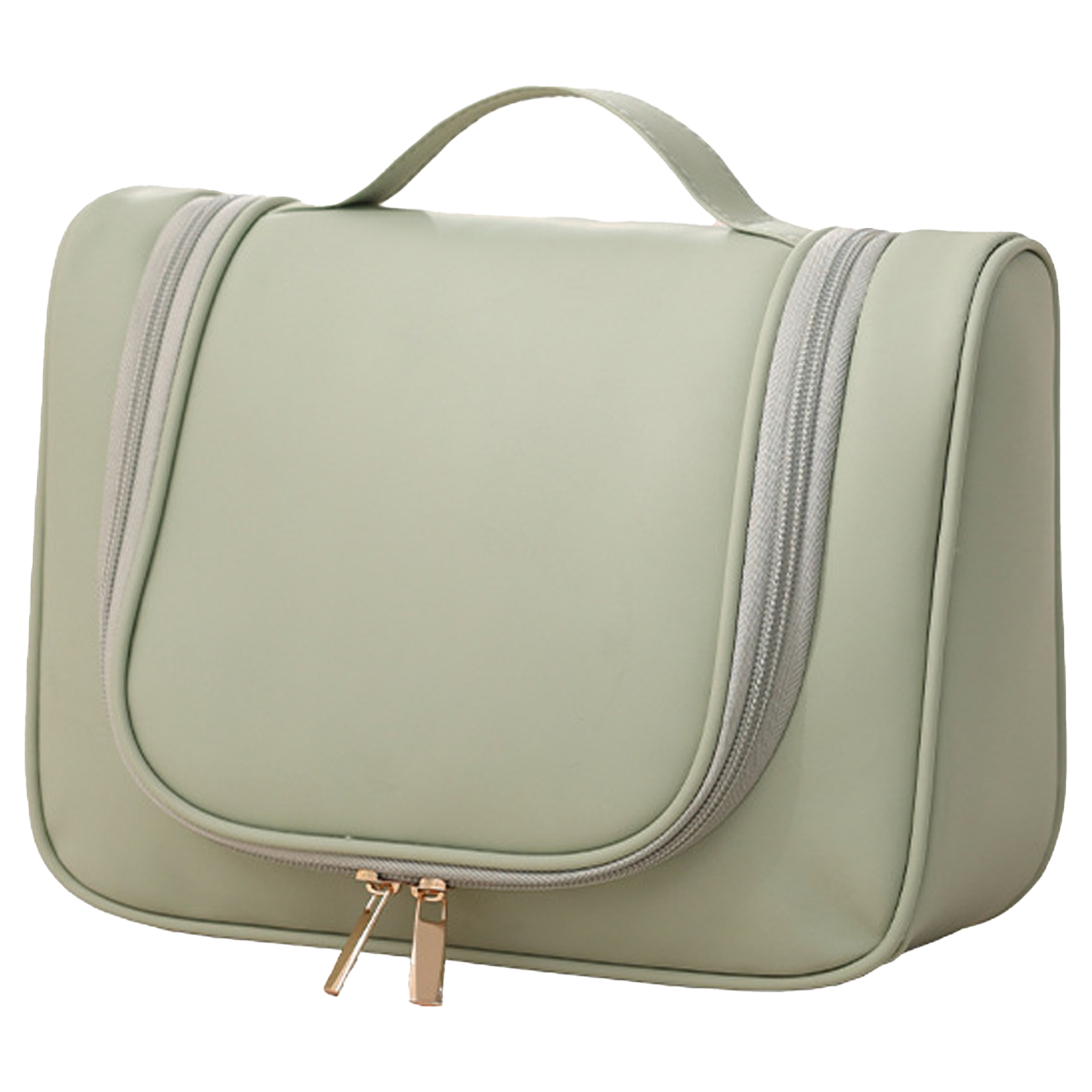 Leather Large Capacity Portable Toiletry And Makeup Bag 8