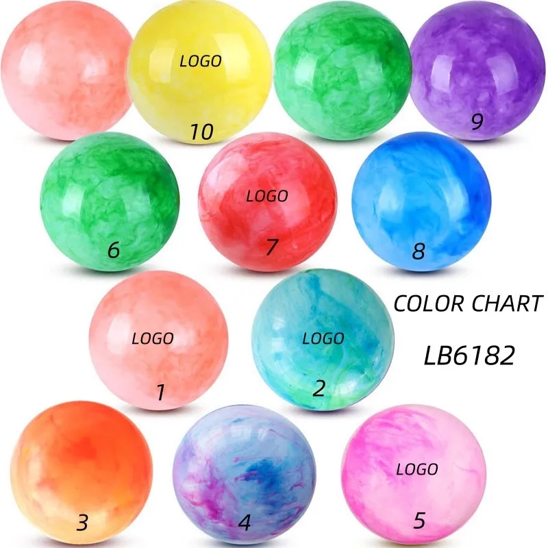 Inflatable Yoga Marbleized Bouncy Balls for Kids Outdoor Fun 1
