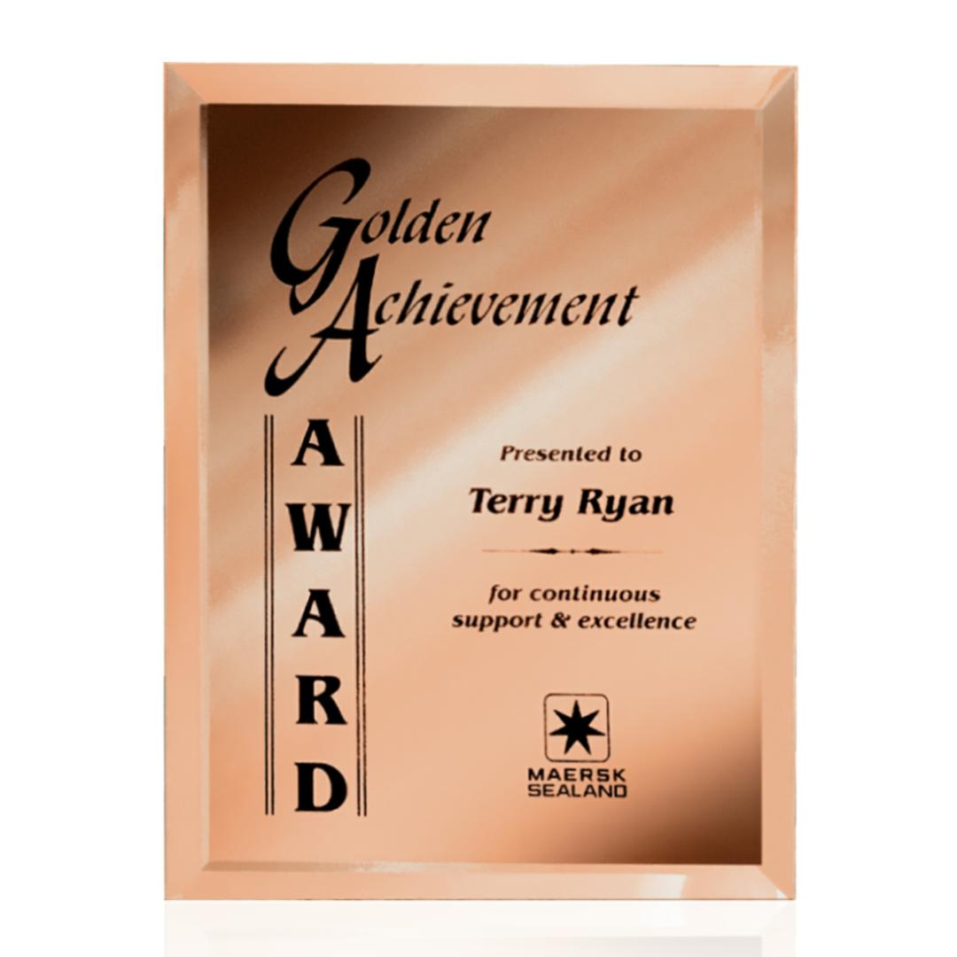 Mirror Plaque - Gold 4