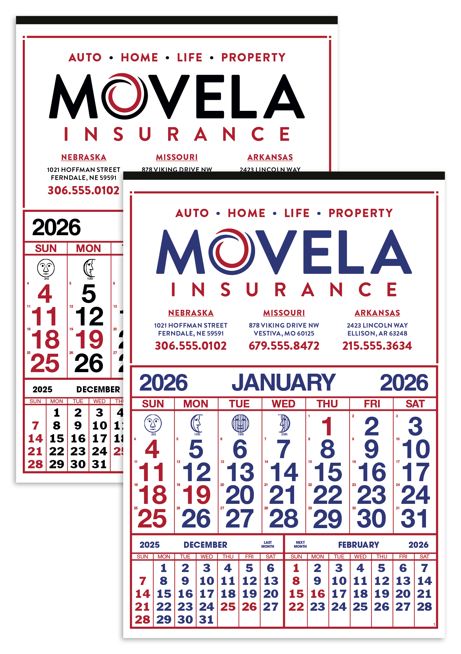 Skinner & Kennedy® Commercial 12-Sheet Calendar 3