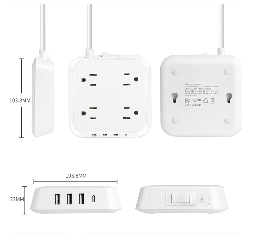 Surge Protector Power Strip 2