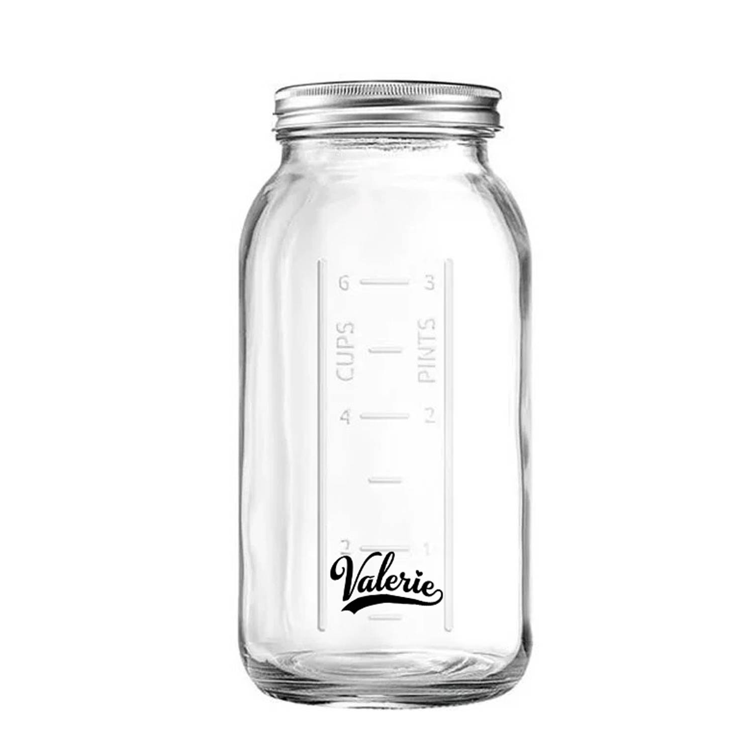 64oz BPA Free Wide Mouth Mason Jars w/ Lid 10