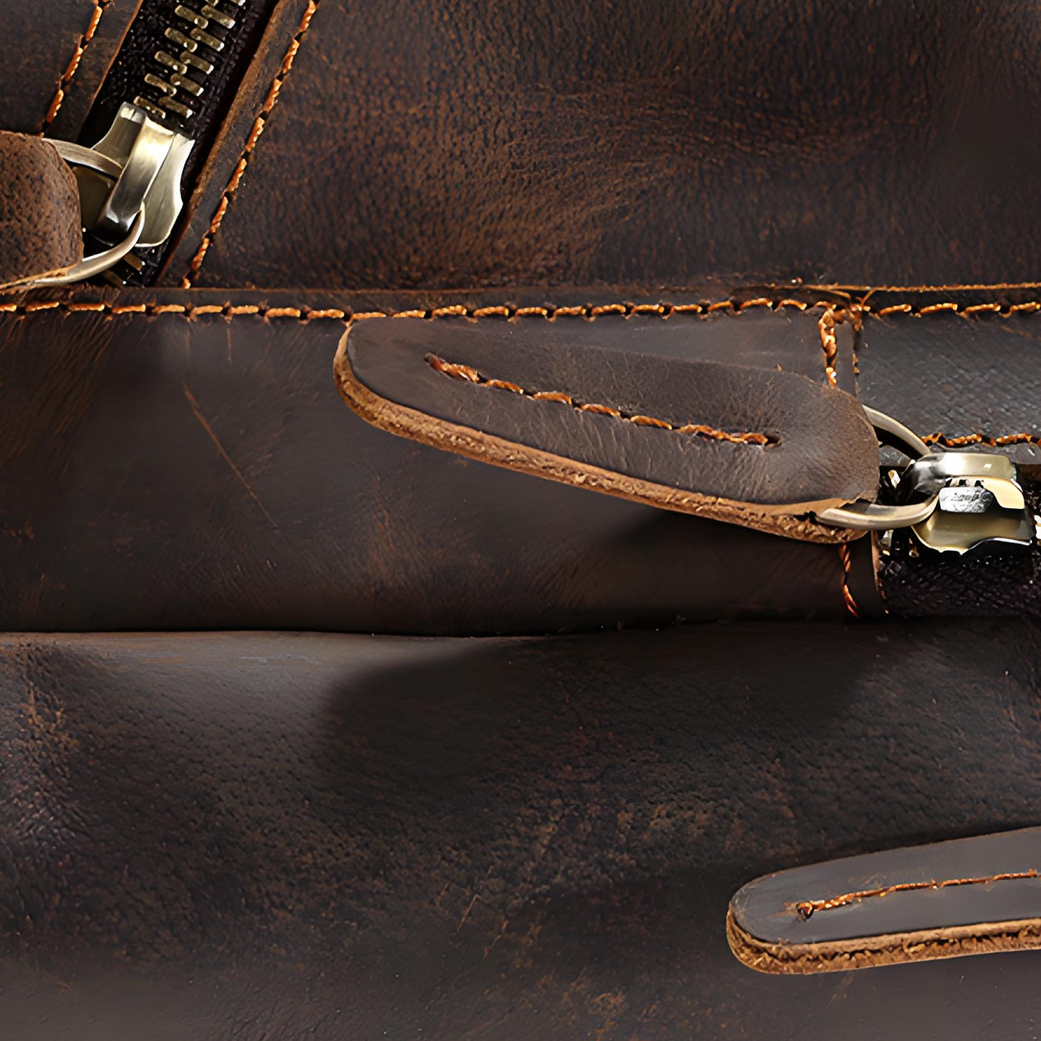 Genuine Leather Vintage Laptop Backpack for Travel 3