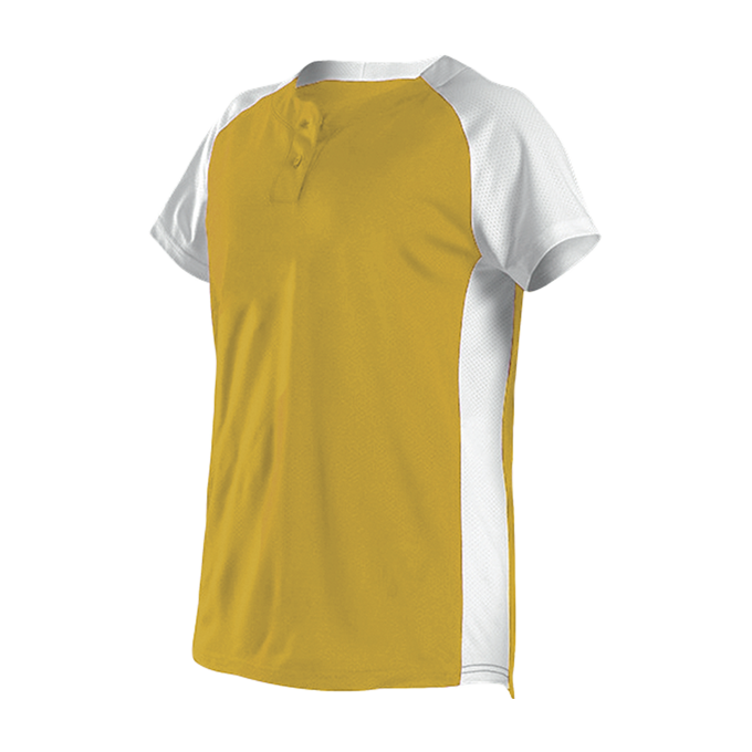 Womens Two Button Fastpitch Jersey 11
