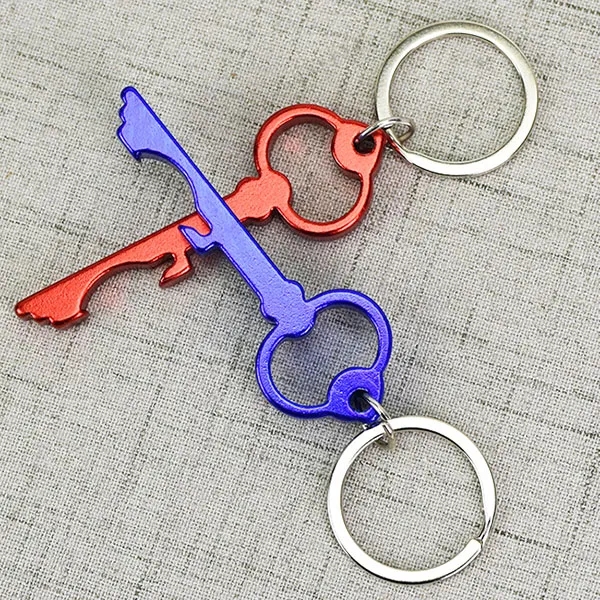 Key Shape Bottle Opener Keychains 5