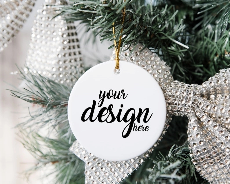 Round Ceramic  Ornament 3