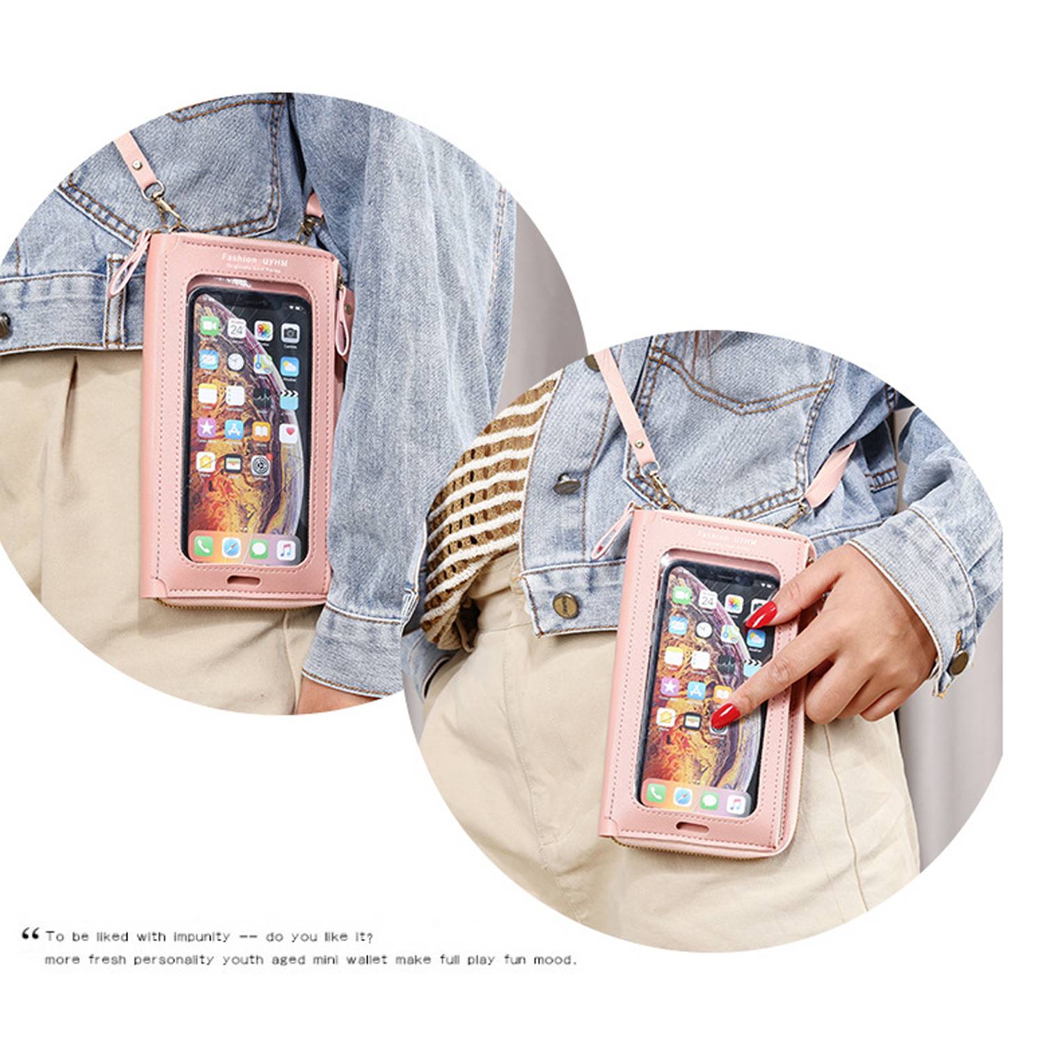 Customized Universal PU Purse Phone Bag 4