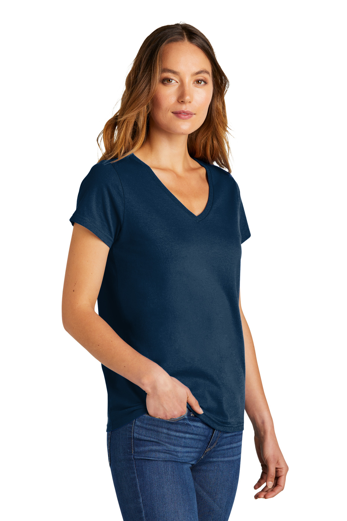 District Women's The Concert Tee V-Neck DT5002 68
