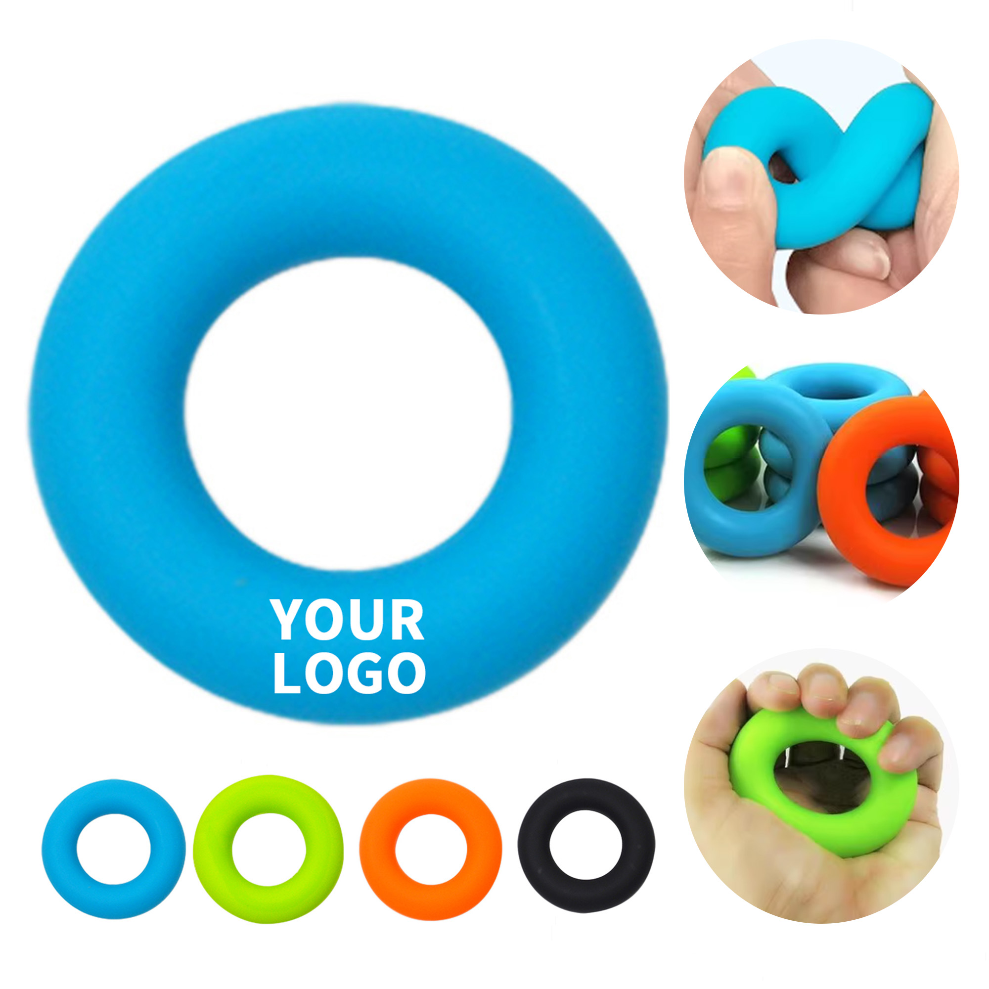 Silicone Resistance Hand Exercise Ring 6