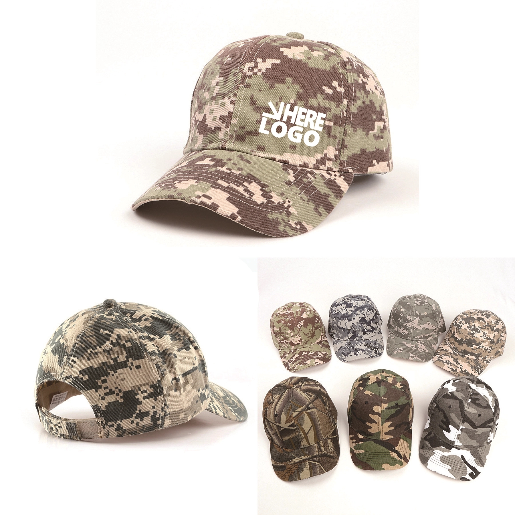 6 Panel Twill Baseball Cap