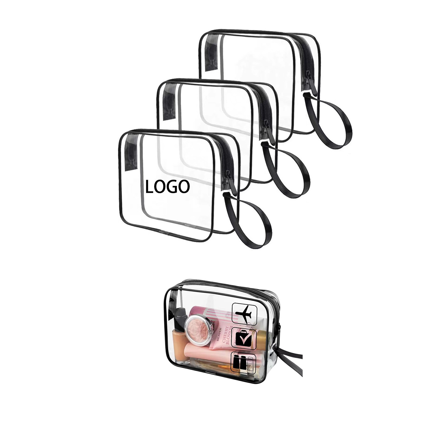 Waterproof PVC Transparent Outdoor Toiletry Bag 1
