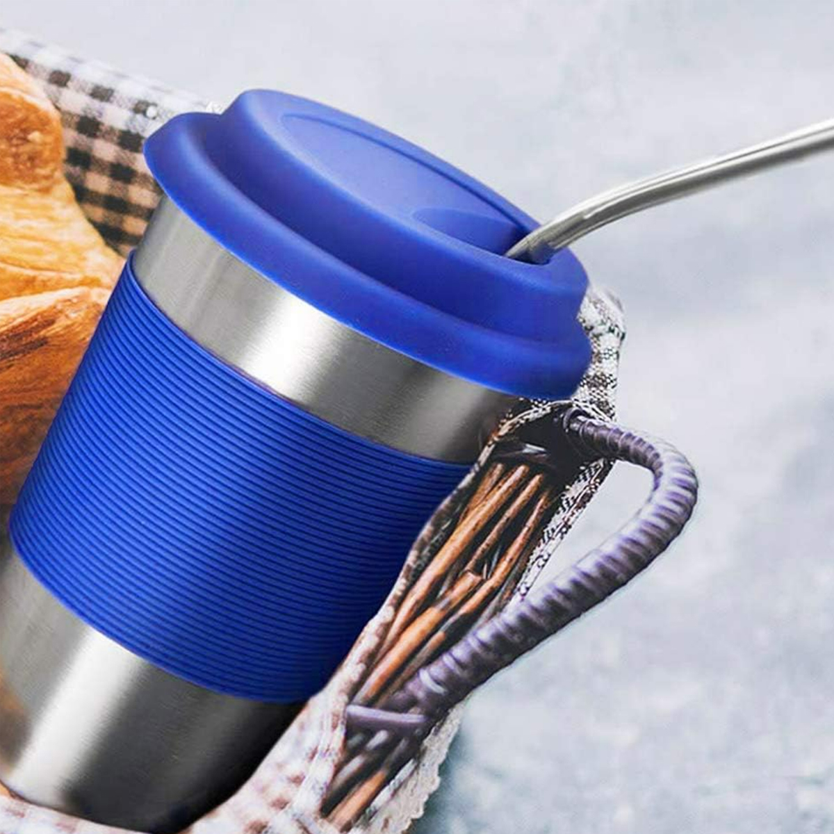 17Oz. Stainless Steel Tumbler with Reusable Straw 4