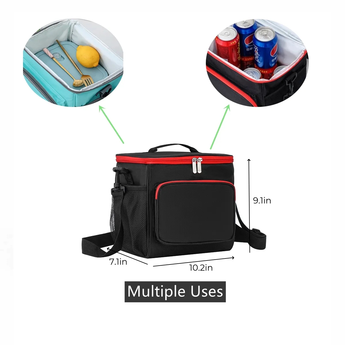 Insulated Lunch Bag for Men Women Reusable Box 4
