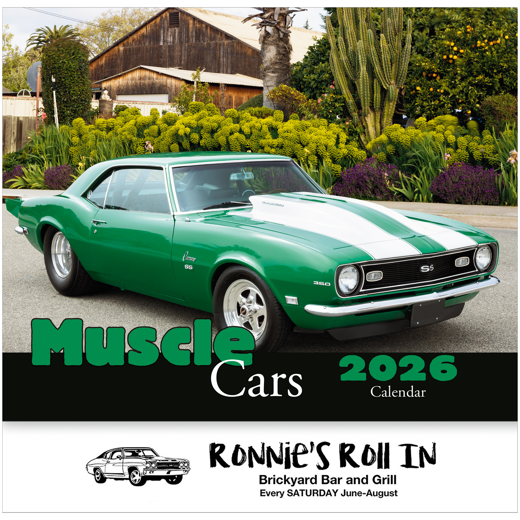 Muscle Cars Wall Calendar: 2027 Stapled 1