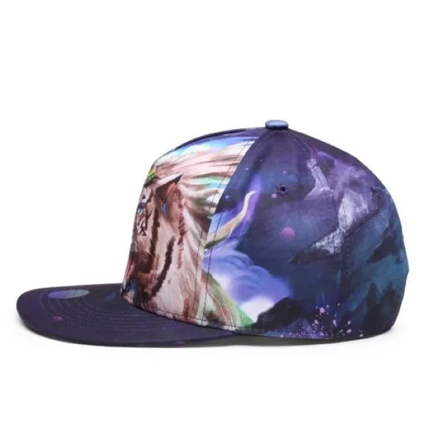 3D Printed Punk Style Snapback Baseball Cap 1