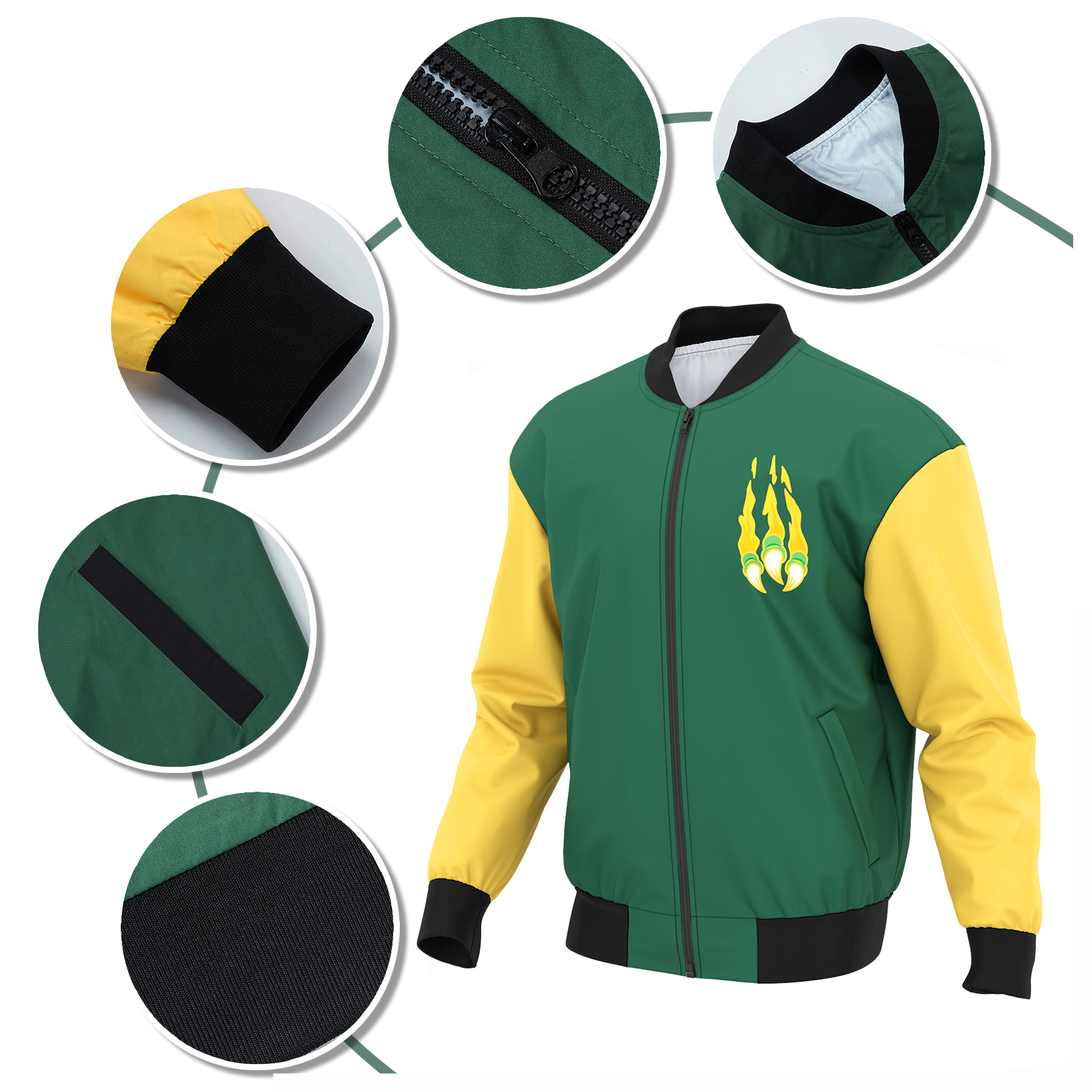Custom Sublimated Full-Zip Bomber Jacket 5