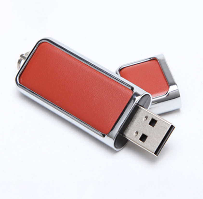 Waterproof USB Flash Drive with Leather Cover 1