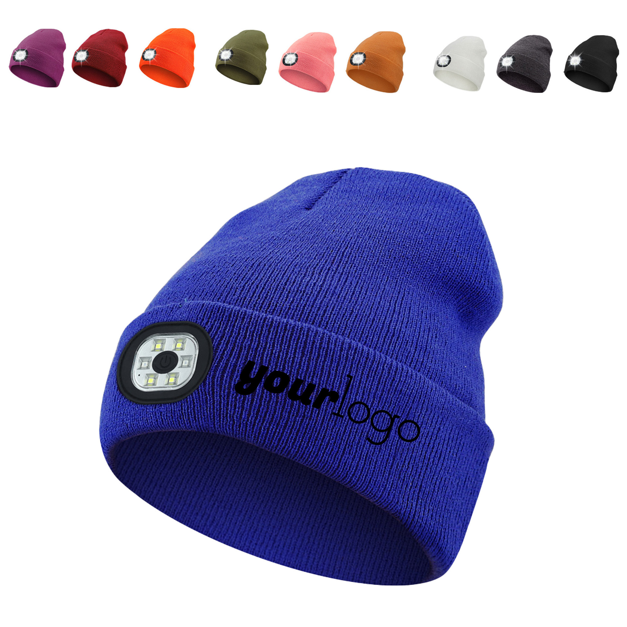 LED Light Wireless Knit Hat with Music Speaker 7