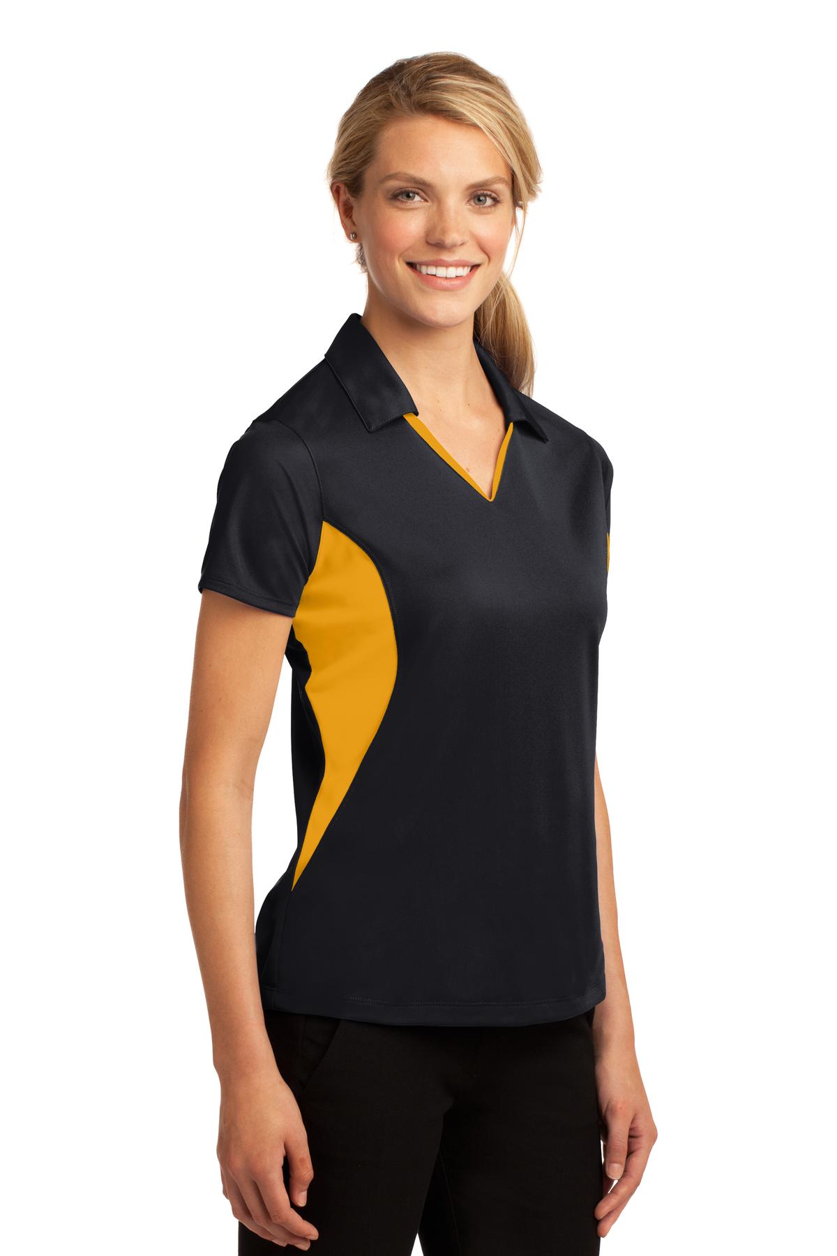 Women's Side Blocked Micropique Sport-Wick Polo