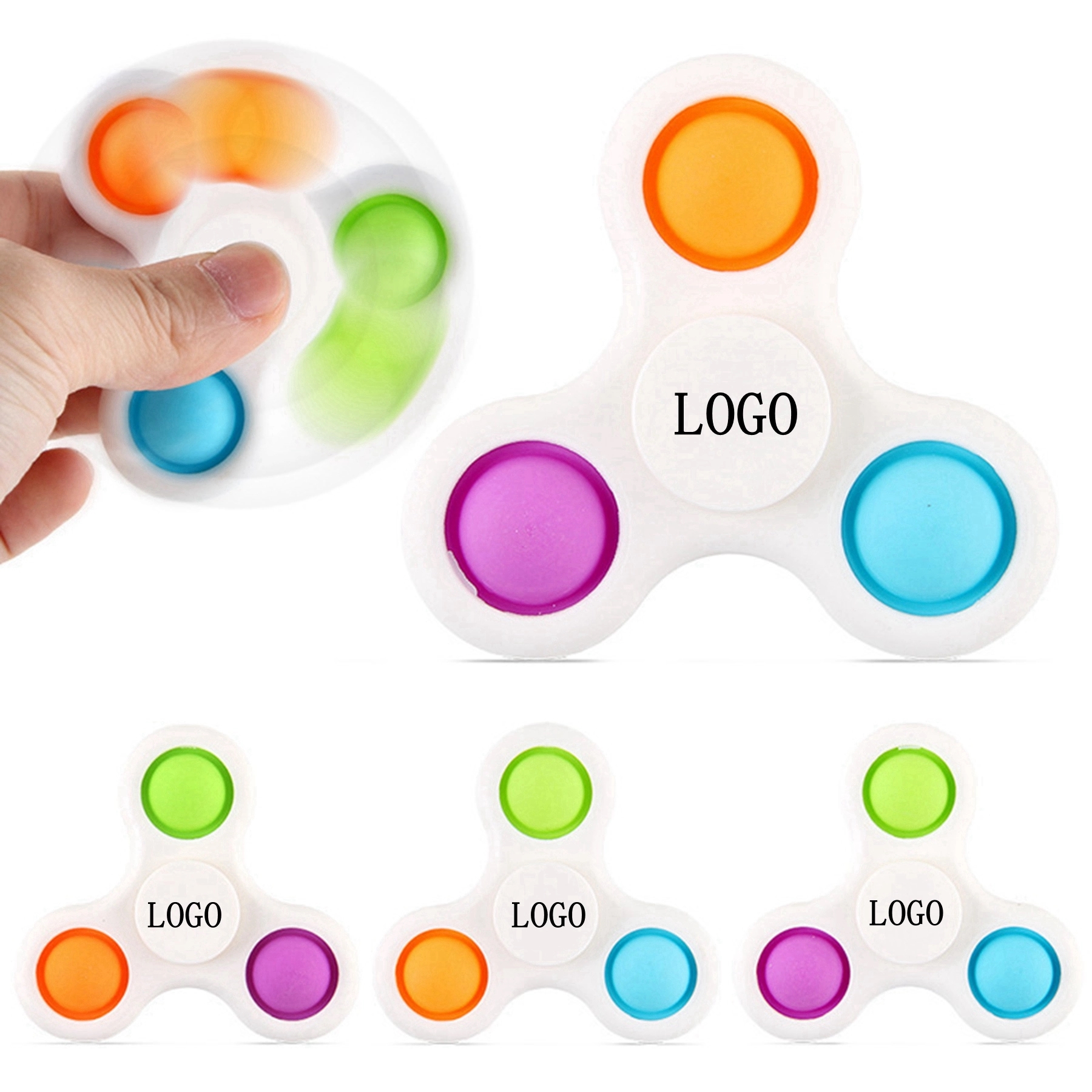 Push Pop Rotatable Fidget Spinner Toy 22