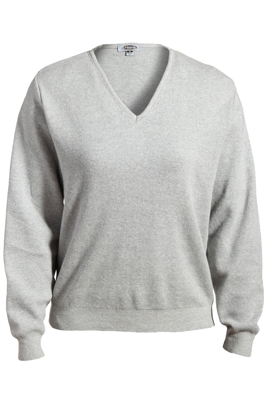 Ladies V-Neck Cotton Sweater