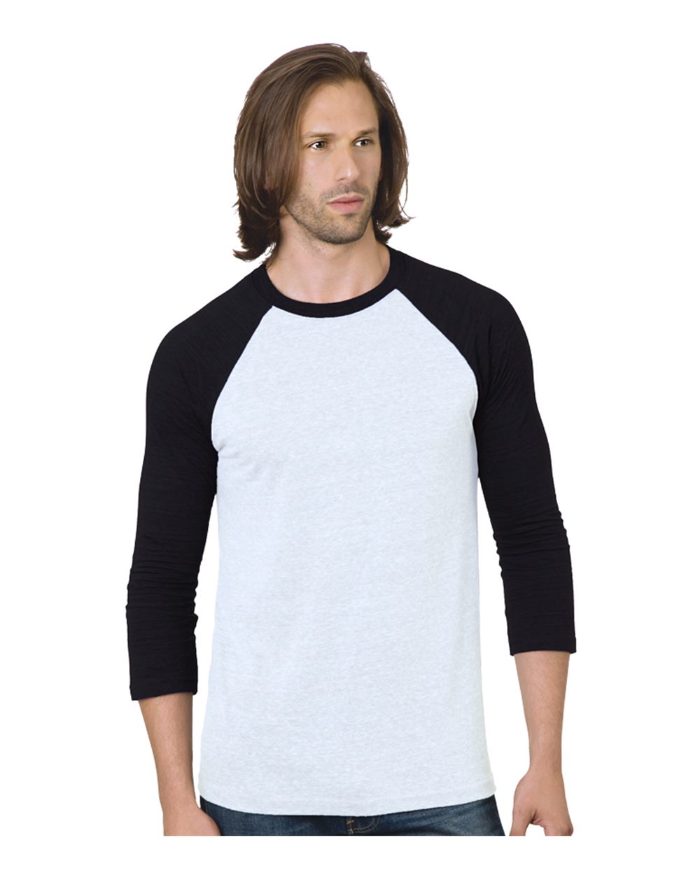 Unisex Triblend Three-Quarter Sleeve Raglan T-Shirt - 9525 16