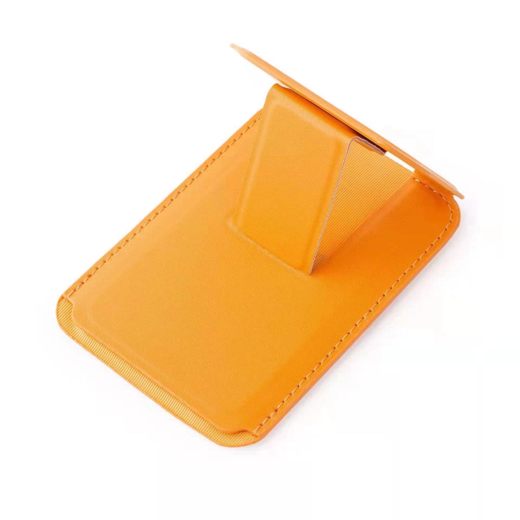 Magnetic Leather Wallet Cards Holder Stand with Kickstand 3