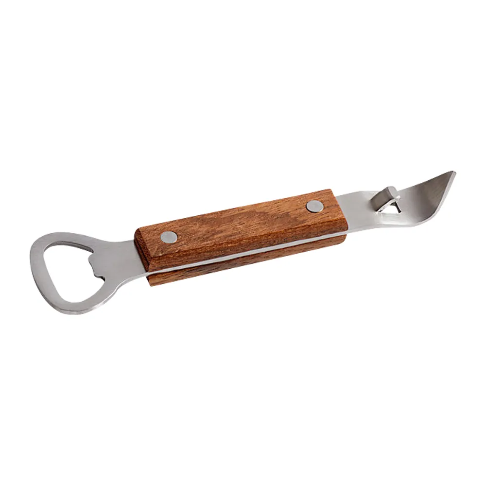 Dual-Ended Wood Bottle and Can Opener 5