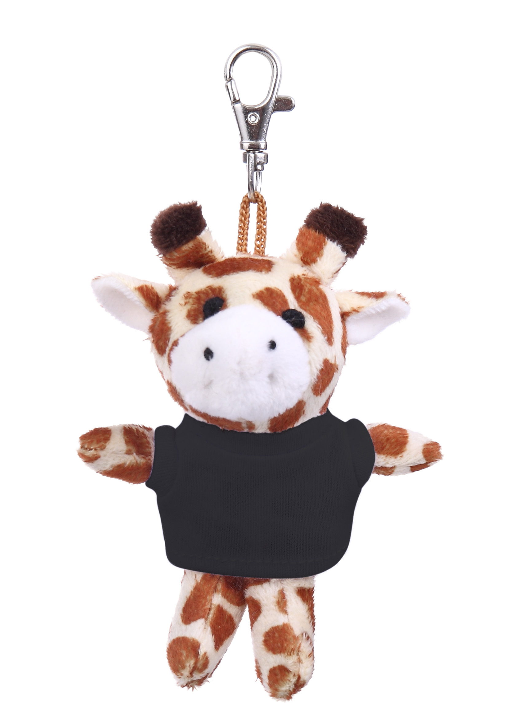 Soft Plush Giraffe Keychain with Tee 5
